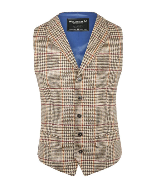Harris Tweed Gilet | Brown