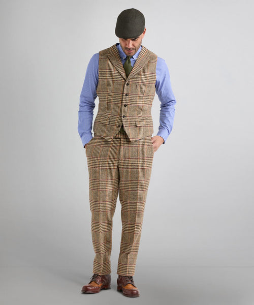 Harris Tweed Gilet | Brown