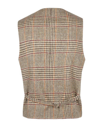 Harris Tweed Gilet | Brown