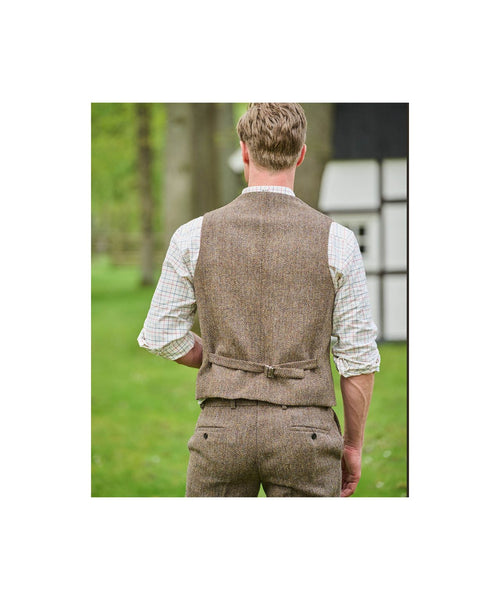 Harris Tweed Gilet | Brown