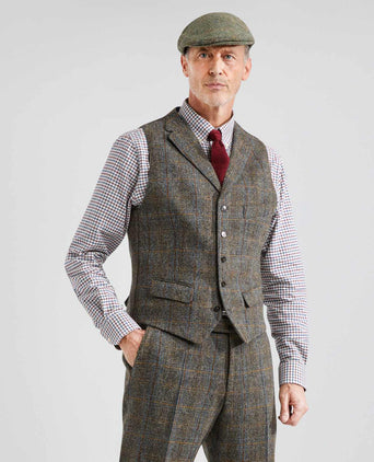 Harris Tweed Gilet | Green