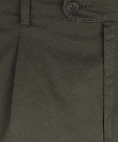 Blackpool Trousers Pleated with Turn-Up | Green