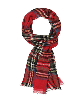 Scarf lambswool with cashmere | Red