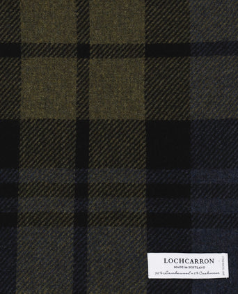 Scarf lambswool with cashmere | Green