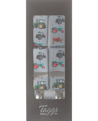 Elastic suspenders with clips | Black