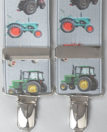 Elastic suspenders with clips | Black