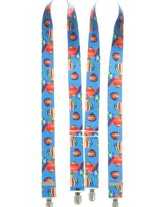 Elastic Braces with Clips | Blue