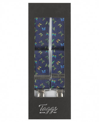 Elastische bretels met clips | Blauw