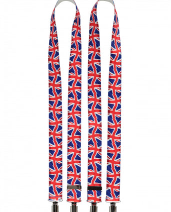 Elastic Braces with Clips | Red