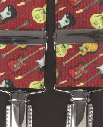 Elastic Braces with Clips | Red