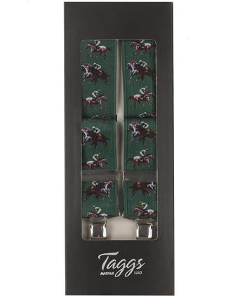 Elastic Braces with Clips | Army Green