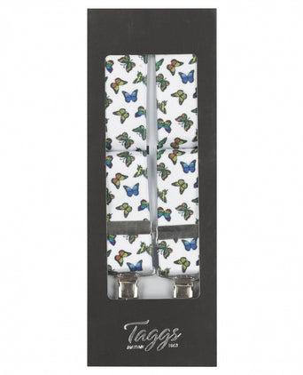 Elastic Braces with Clips | White