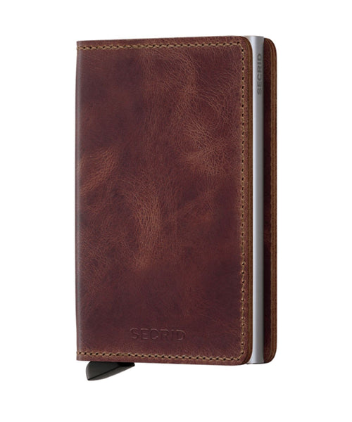 Secrid Slimwallet Card Holder | Vintage Brown