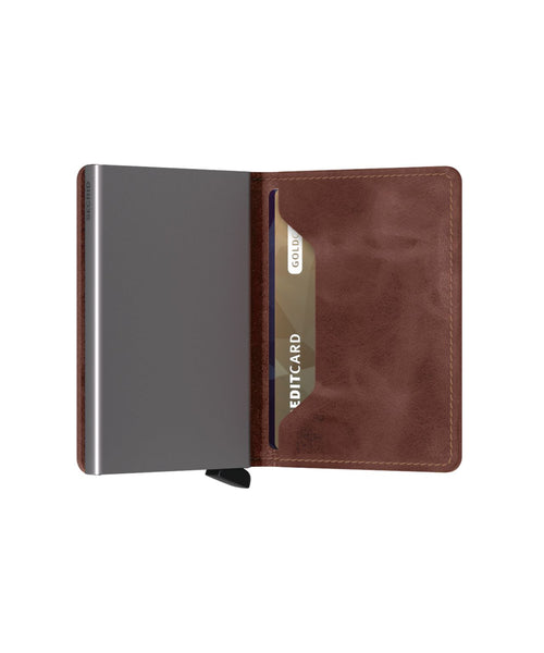 Secrid Slimwallet Card Holder | Vintage Brown