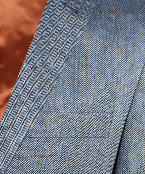 Silk Blazer | Blue