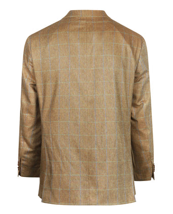 Silk Blazer | Brown