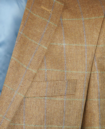 Silk Blazer | Brown