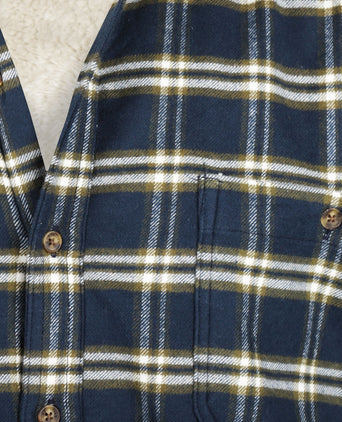 Gevoerd Iers Shirt | Blauw