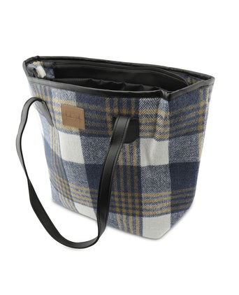 Stijlvolle Tweedlook Tas | Blauw