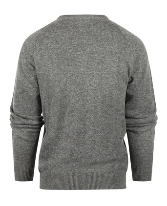 Classic Lambswool v-neck sweater | Grey