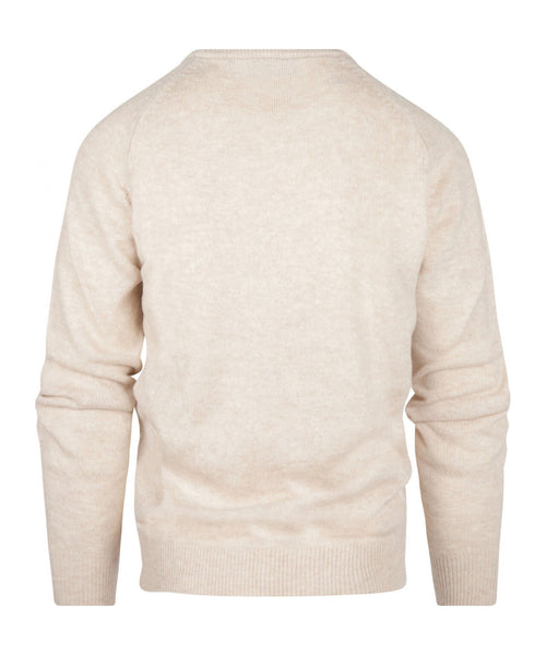 Classic Lambswool v-neck sweater | Brown