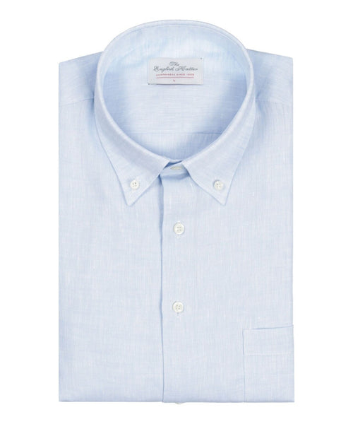 Shirt linen long sleeves | Blue