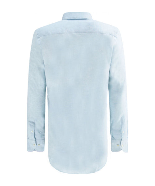 Shirt linen long sleeves | Blue