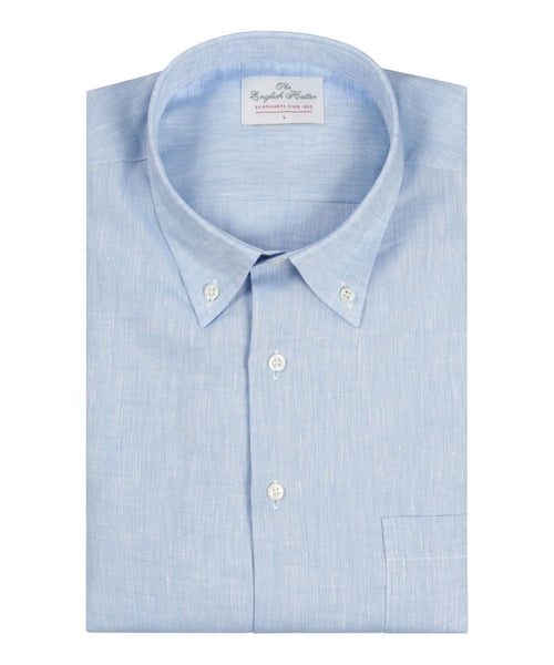 Shirt linen long sleeves | Blue