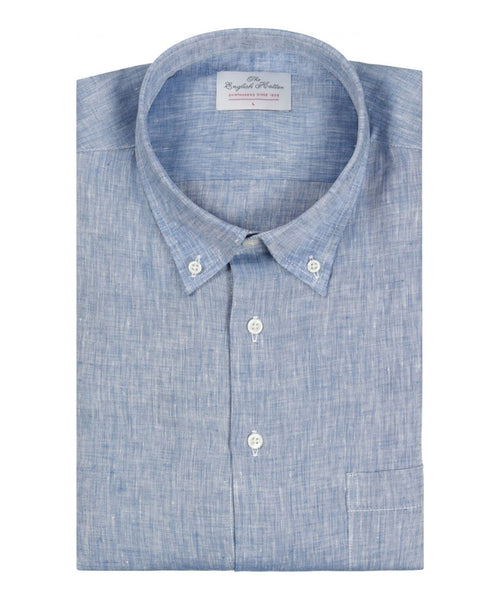 Shirt linen long sleeves | Blue