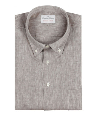 Shirt linen long sleeves | Brown Shirt linen long sleeves | Brown