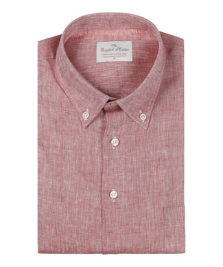 Shirt linen long sleeves | Bordeaux Red Shirt linen long sleeves | Bordeaux Red