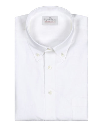 Overhemd linnen lange mouwen | Wit