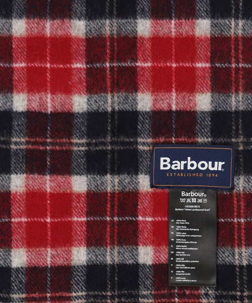 Barbour Sjaal van Lamswol | Cranberry Tartan