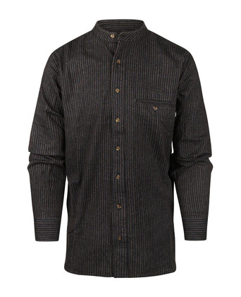 Overhemd Grandfather Shirt | Grijs