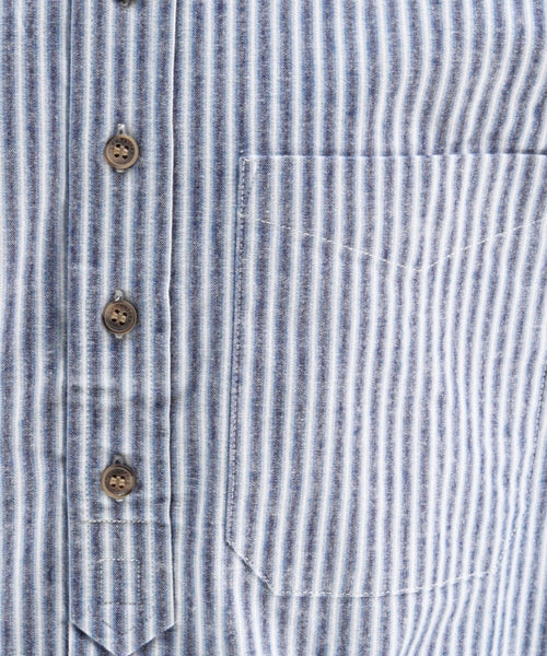 Overhemd Grandfather Shirt | Blauw