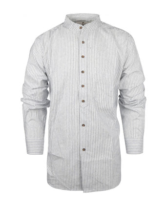 Overhemd Grandfather Shirt | Blauw