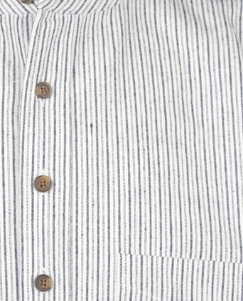 Overhemd Grandfather Shirt | Blauw