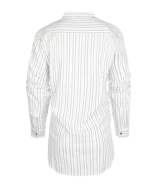 Overhemd Grandfather Shirt | Wit