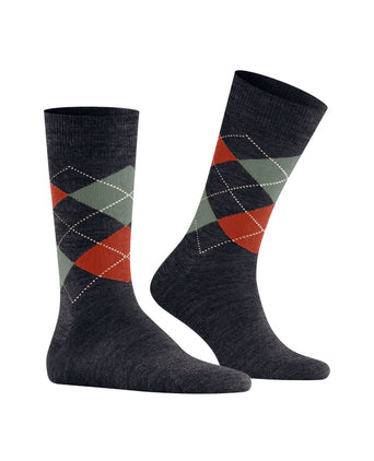 Edinburgh Melange Men's Socks | Blue