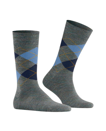 Edinburgh Melange Men's Socks | Blue