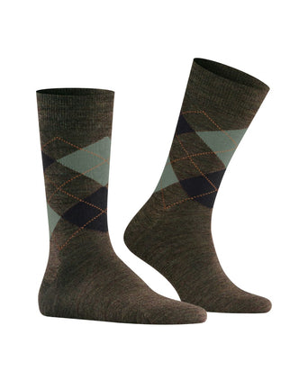 Edinburgh Melange Men's Socks | Green
