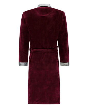 Terrycloth dressing gown | Bordeaux Red