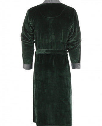 Terrycloth dressing gown | Green