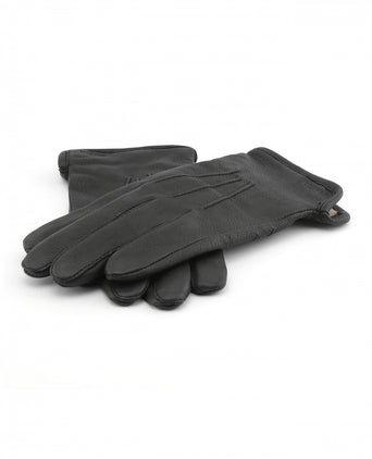 Luxury Deerskin Gloves | Black
