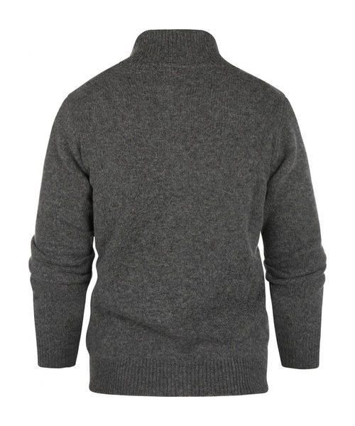 William Lockie Rits Vest Lamswol | Grijs