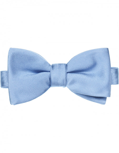 Satin bow | Blue