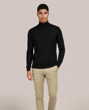 Turtleneck Merino wool | Black