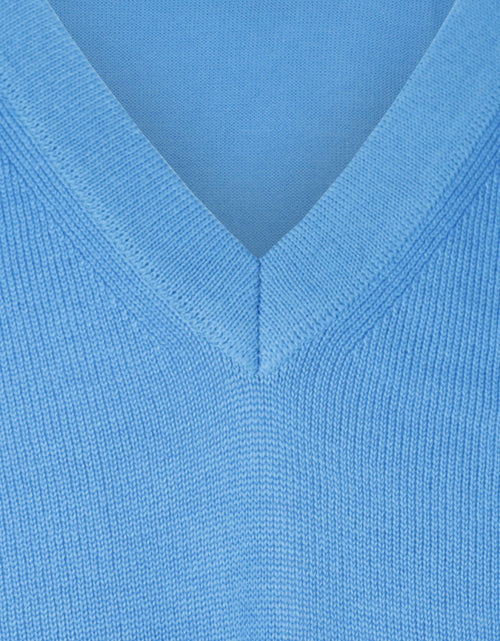 Maerz Slipover Merino Wol | Blauw