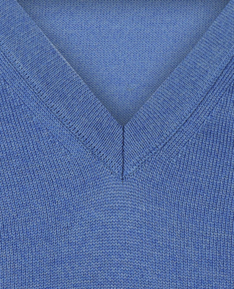 Maerz Slipover Merino Wol | Blauw