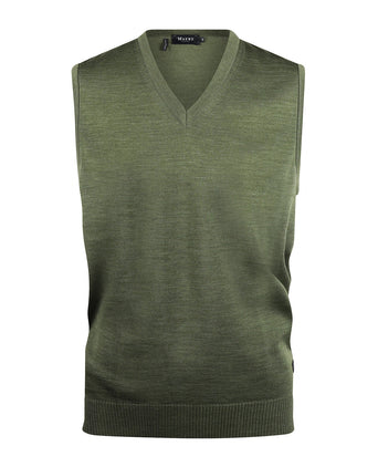 Maerz Slipover Merino Wol | Groen